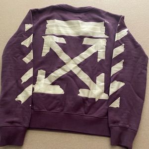 Off-White Diagonal Tape Arrows Sweatshirt Size L
